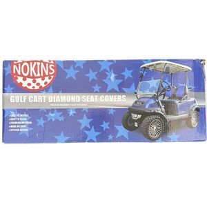 Nokins‎ Golf Cart Seat Cover For OEM Front Cushions Brown/Black Club Car Model P